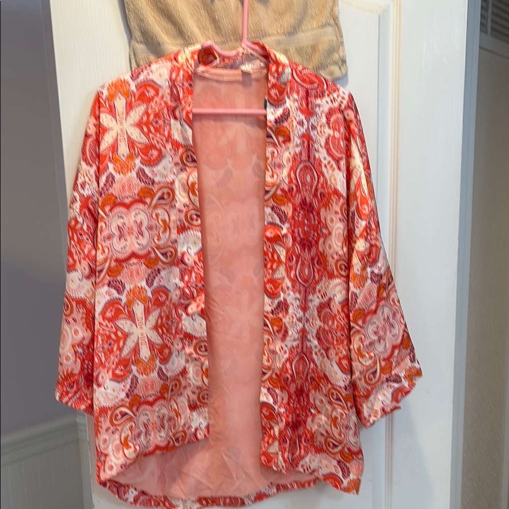 NWT Vibrant Floral Kimono Cardigan